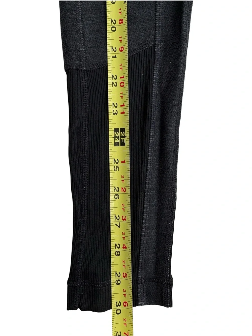 Lululemon Work It Out Moto Leggings 4 Pique Gray Black Zip Pocket Moto Panel